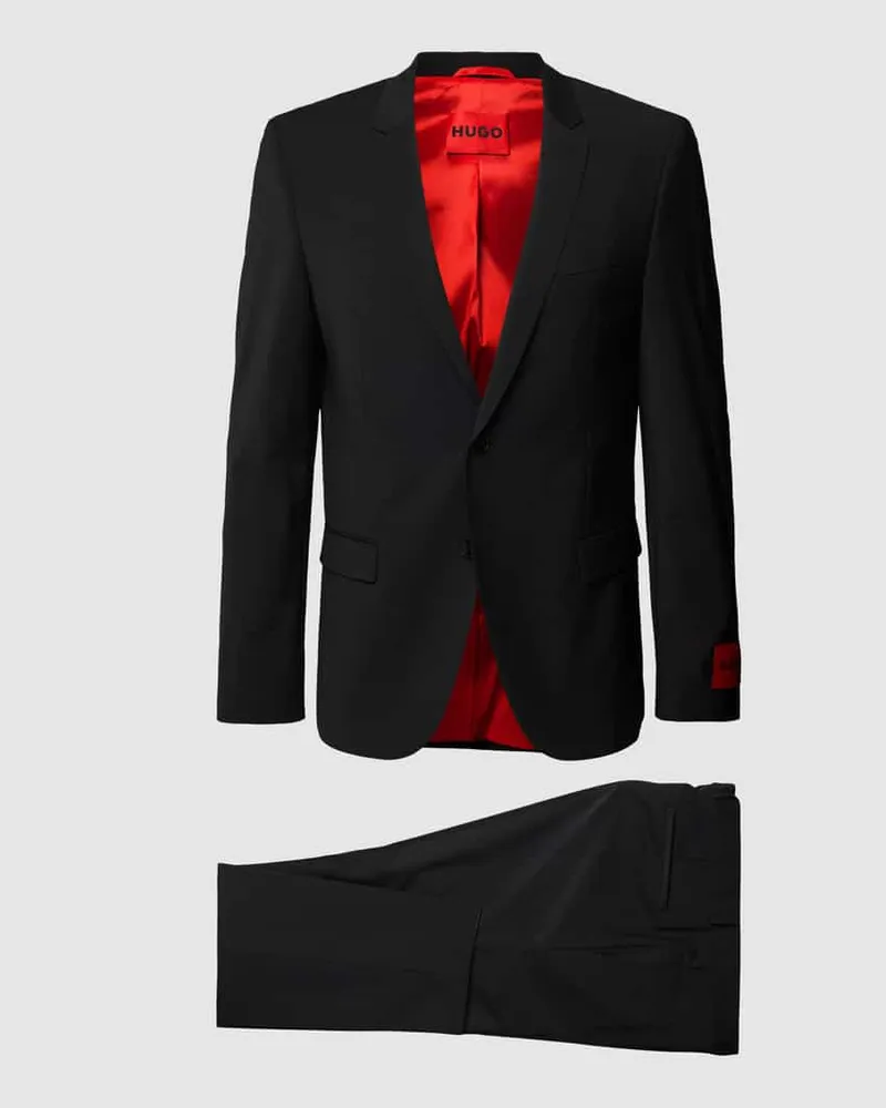 HUGO BOSS Extra Slim Fit Anzug aus Schurwoll-Mix Modell 'ARTI/HESTEN 
