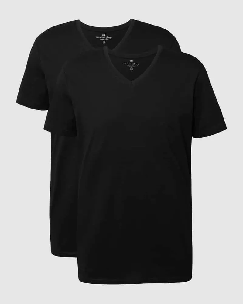 Christian Berg T-Shirt aus Bio-Baumwolle im 2er-Pack 