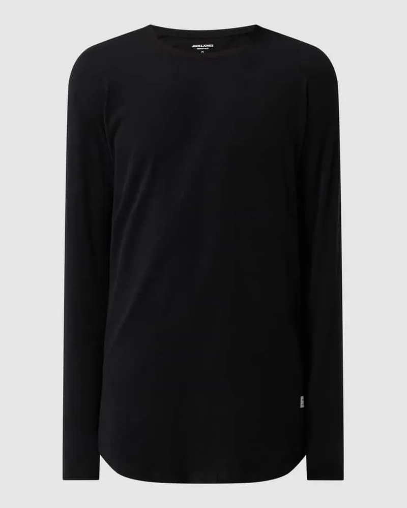 Jack & Jones Longsleeve mit geripptem Rundhalsausschnitt Modell 'ENOA 