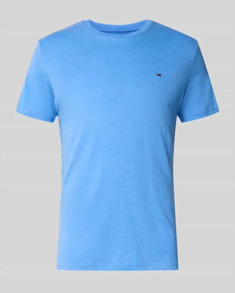 Tommy Hilfiger Slim Fit T-Shirt Modell 'TJM XSLIM JASPE HTR TEE E Hellblau