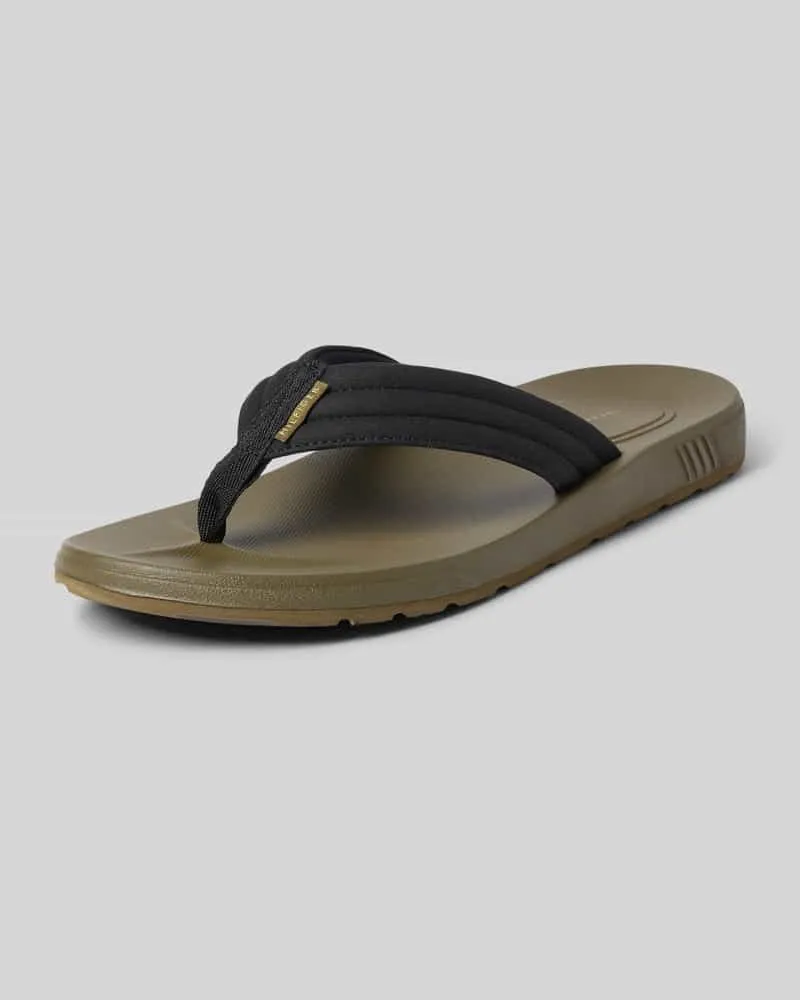 Tommy Hilfiger Flip Flops mit Label-Applikation Camel
