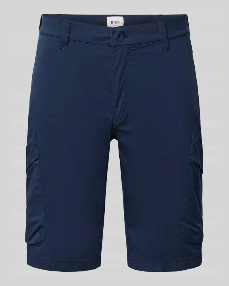 Brax Regular Fit Cargoshorts aus Baumwoll-Mix Marine