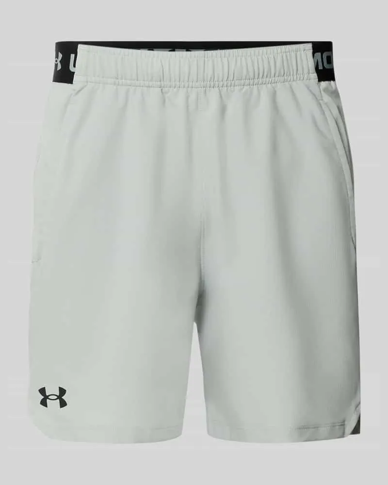Under Armour Shorts mit elastischem Bund und Logo Mittelgrau