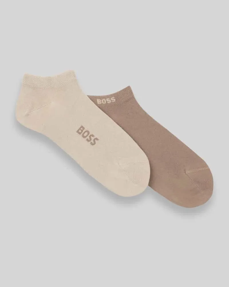HUGO BOSS Socken aus Viskose-Mix im 2er-Pack Sand
