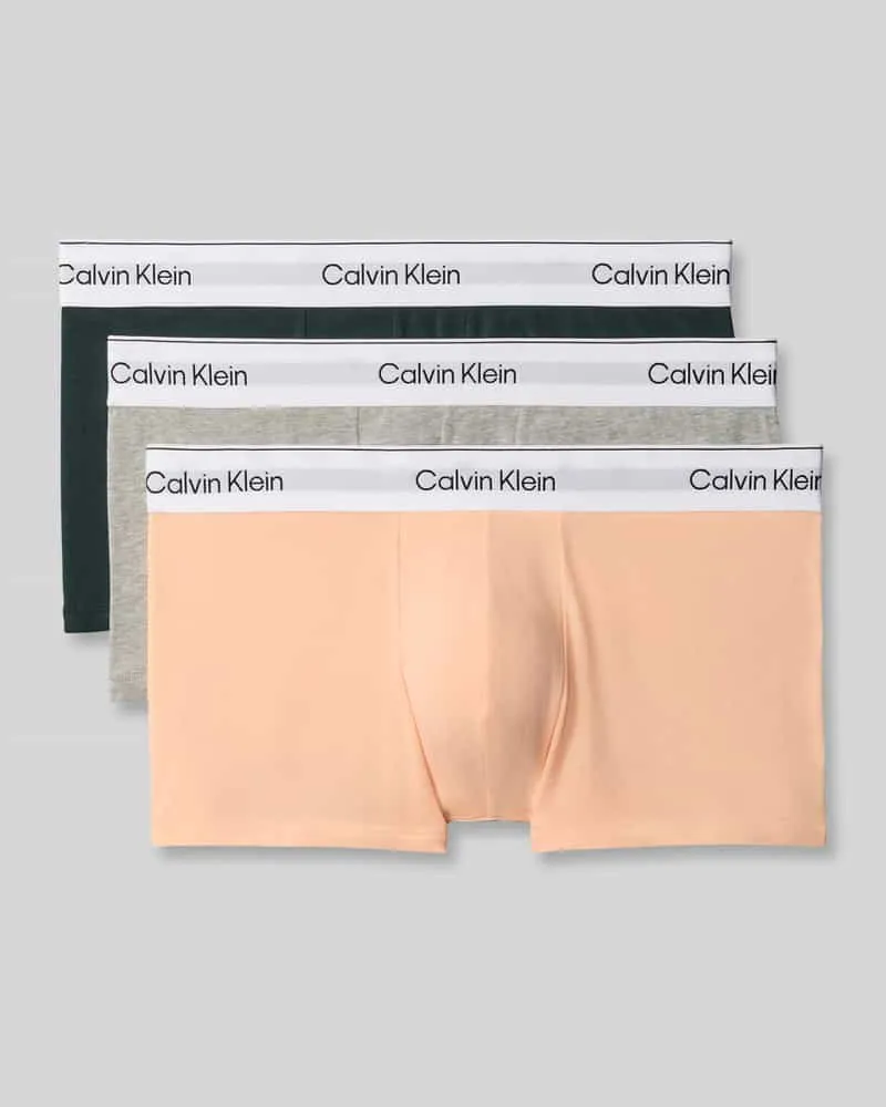 Calvin Klein Slim Fit Trunks aus Baumwoll-Mix im 3er-Pack Apricot