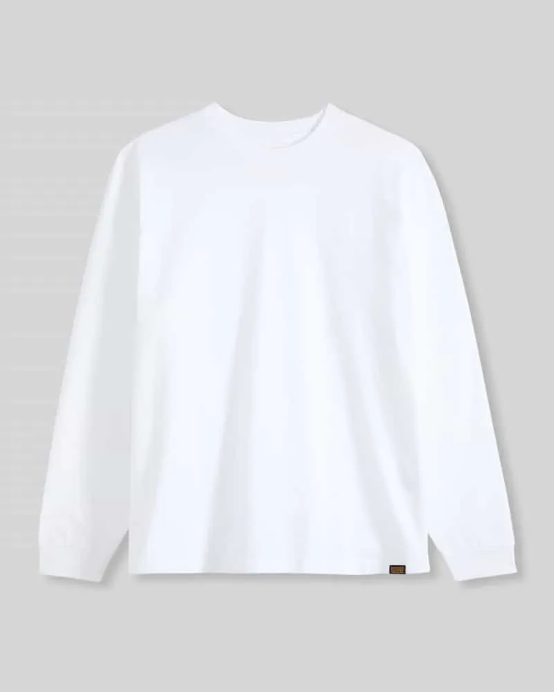 Levi's Relaxed Fit Langarmshirt aus reiner Baumwolle Weiss