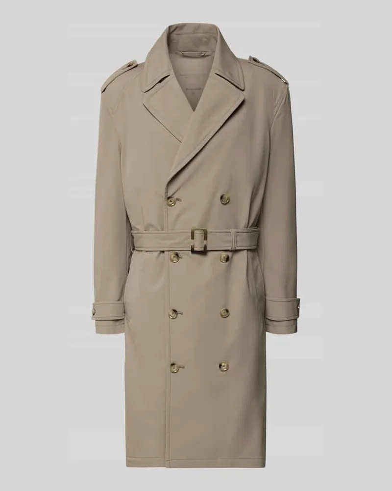 Strellson Regular Fit Trenchcoat mit Taillengürtel Modell 'TRENCH SUMMER Taupe