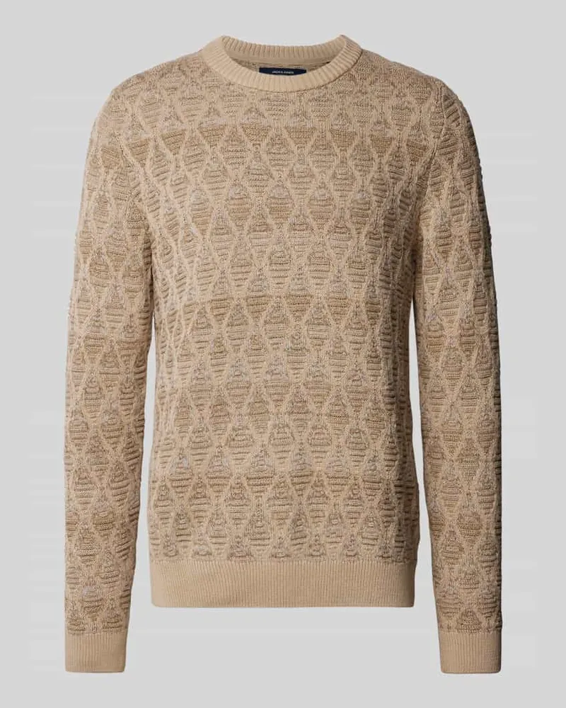 Jack & Jones Strickpullover mit gerippten Abschlüssen Modell 'EDDIE 