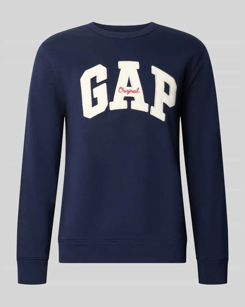 GAP Sweatshirt mit Logo-Schriftzug Marine