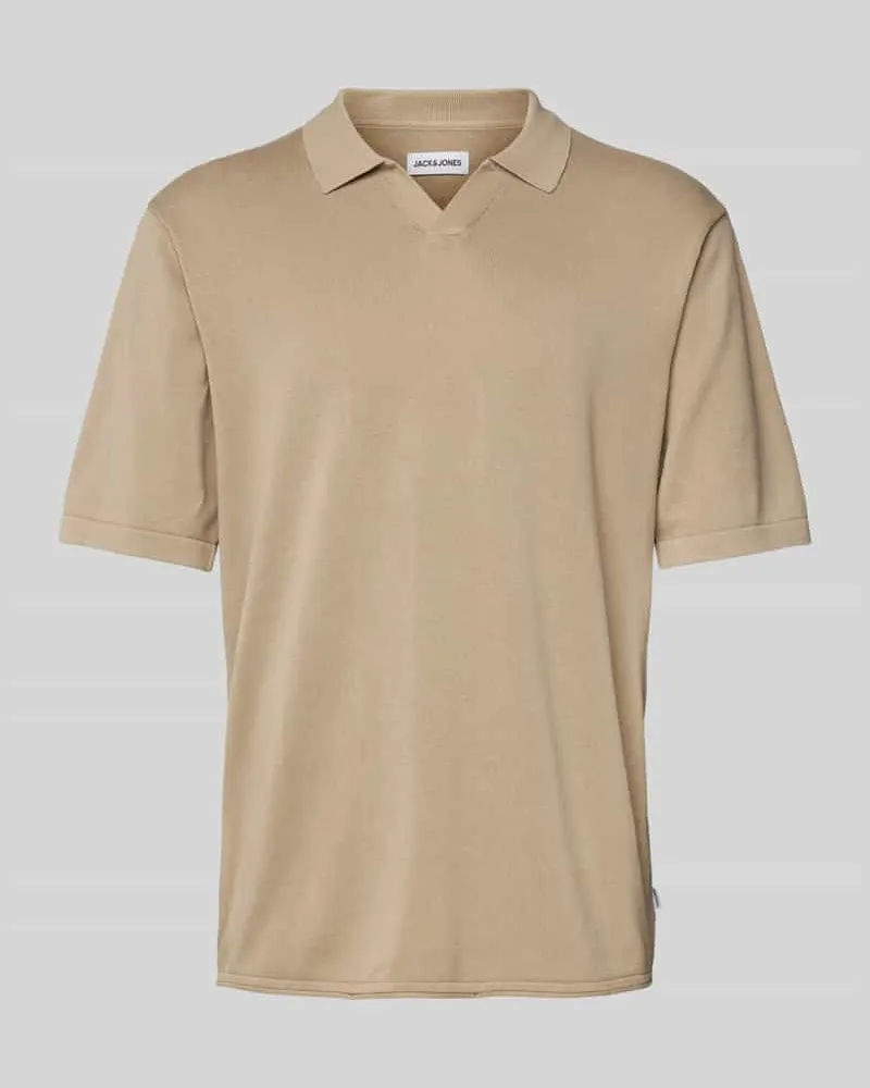Jack & Jones Poloshirt mit V-Ausschnitt Modell 'ELEO 