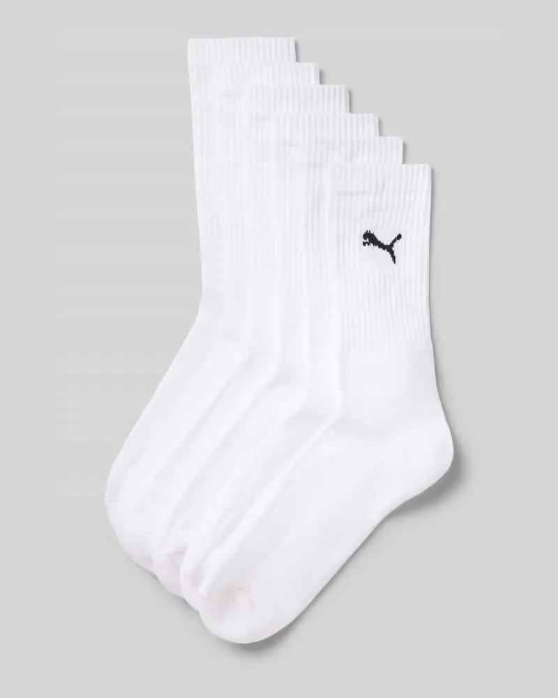 Puma Socken aus Baumwoll-Mix im 6er-Pack Weiss