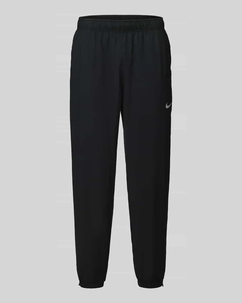 Nike Regular Fit Trainingshose mit Logo-Print Modell 'FORM Black