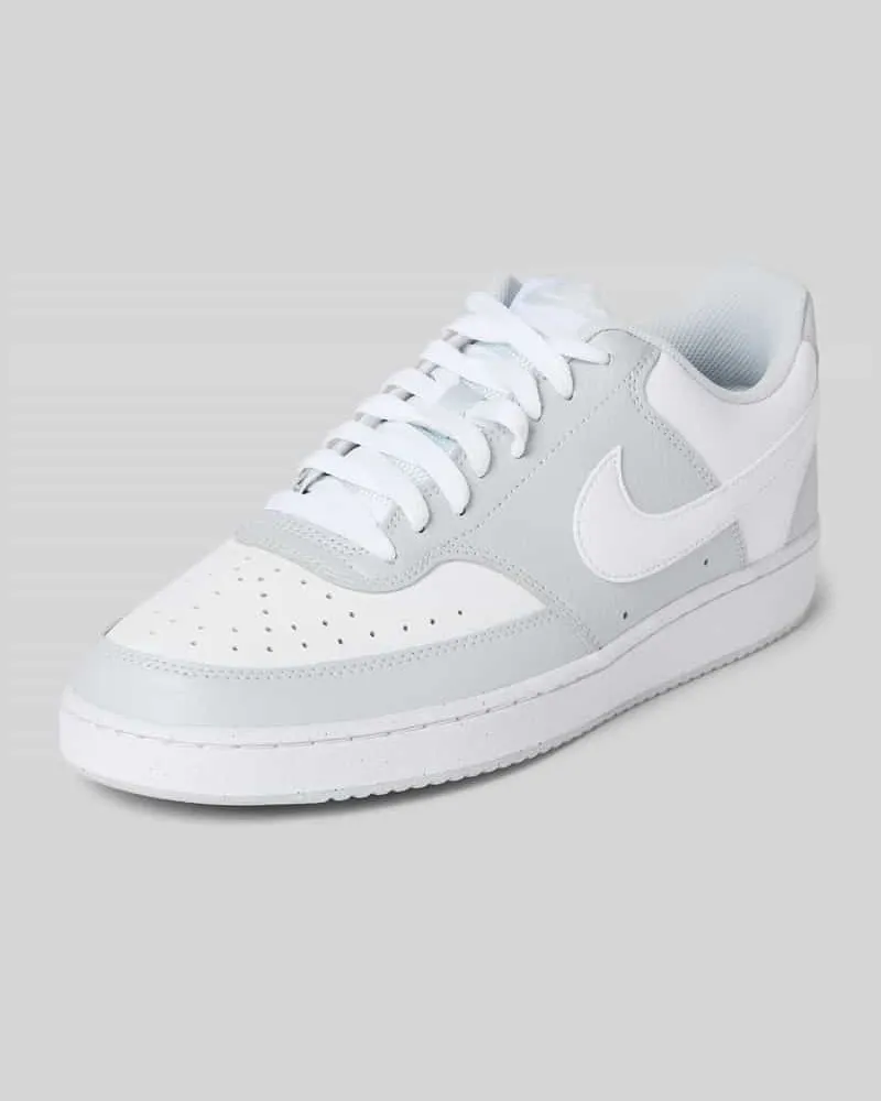 Nike Sneaker mit Logo-Detail Modell 'Court Vision Hellgrau