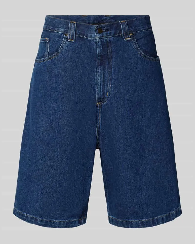 Carhartt WIP Jeansshorts mit Eingrifftaschen Modell 'Brandon Jeansblau