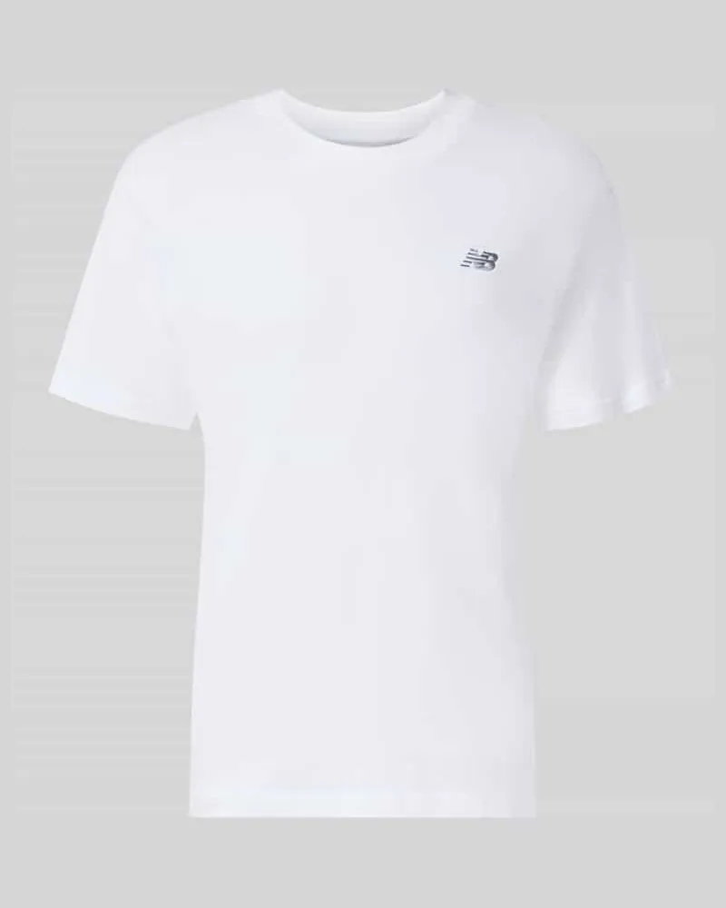 New Balance T-Shirt mit Label-Stitching Modell 'ESSENTIALS Weiss