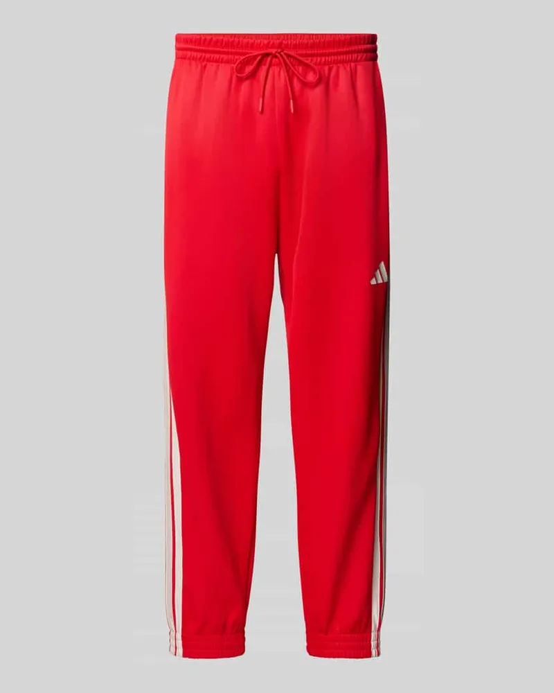adidas Sweatpants mit Logo und elastischem Bund Rot