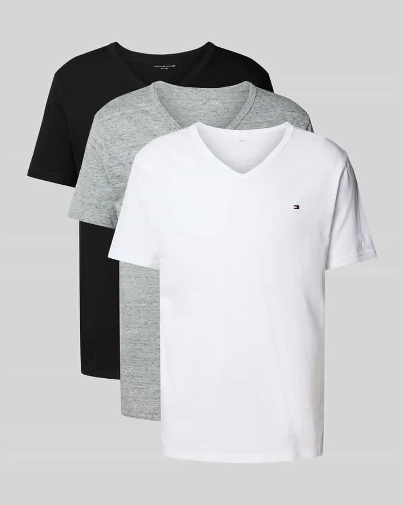 Tommy Hilfiger T-Shirt Set aus reiner Baumwolle im 3er-Pack 