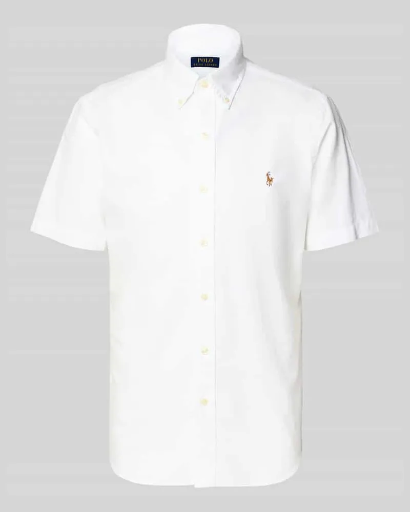 Ralph Lauren Regular Fit Freizeithemd aus reiner Baumwolle Weiss