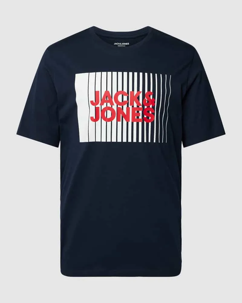 Jack & Jones T-Shirt mit Label-Print Modell 'CORP 