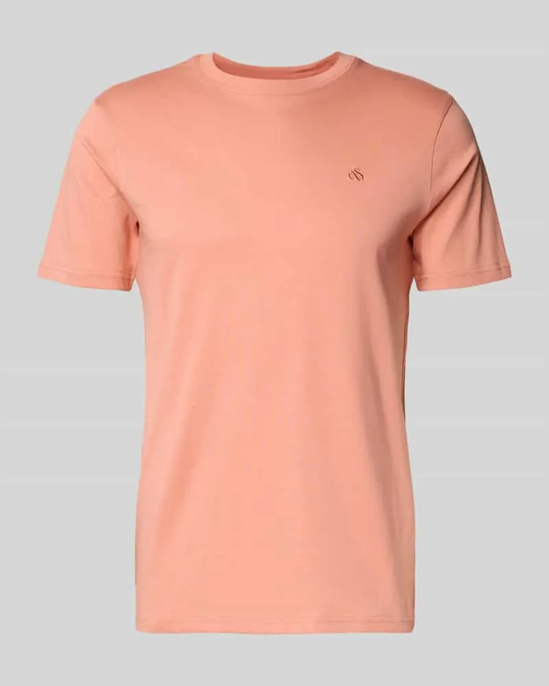 Scotch&Soda Regular Fit T-Shirt mit Logo-Stitching Apricot