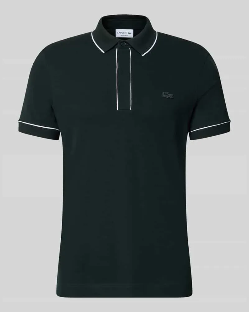 Lacoste Regular Fit Poloshirt aus Baumwoll-Mix Modell 'CHEMISE Dunkelgruen