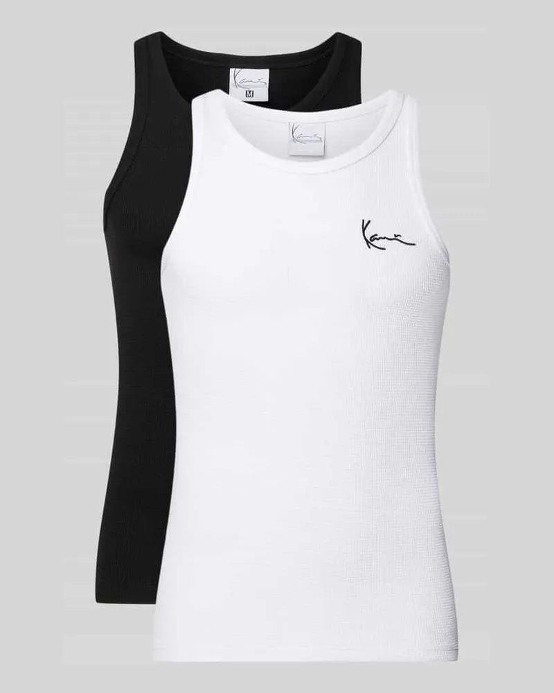Karl Kani Tanktop mit Label-Stitching im 2er-Pack 