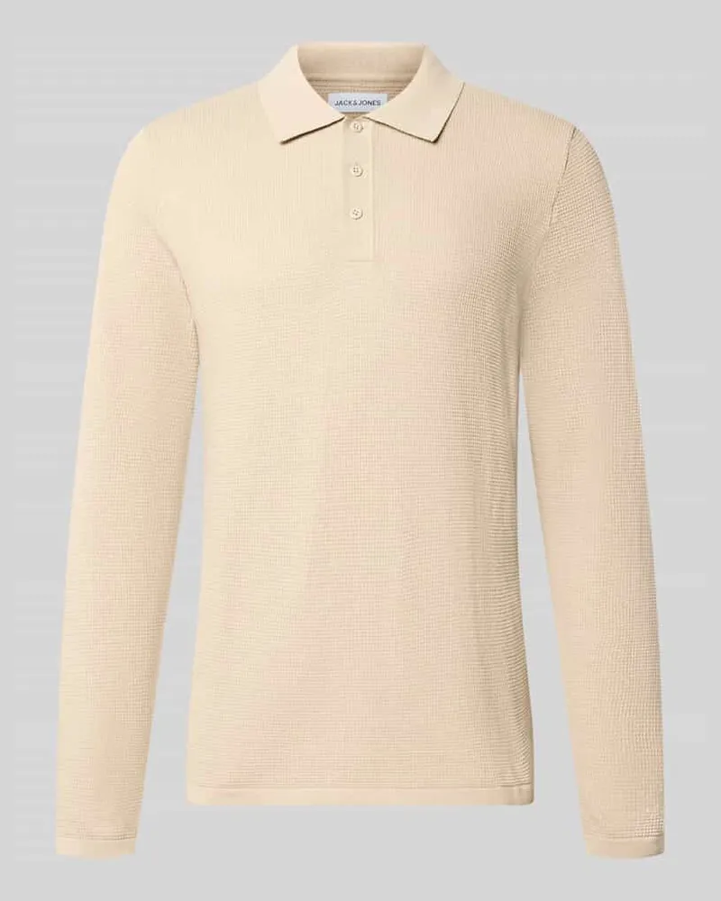 Jack & Jones Slim Fit Poloshirt mit Label-Detail Modell 'AUSTIN Beige