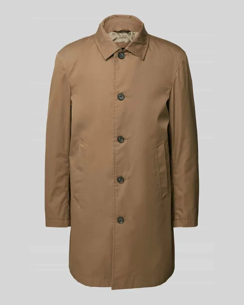 JOOP! Mantel mit Leistentaschen Modell 'STEVIE Camel