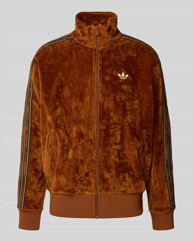 adidas Sweatjacke mit Logo-Detail Modell 'FIREBIRD TT VEL Orange