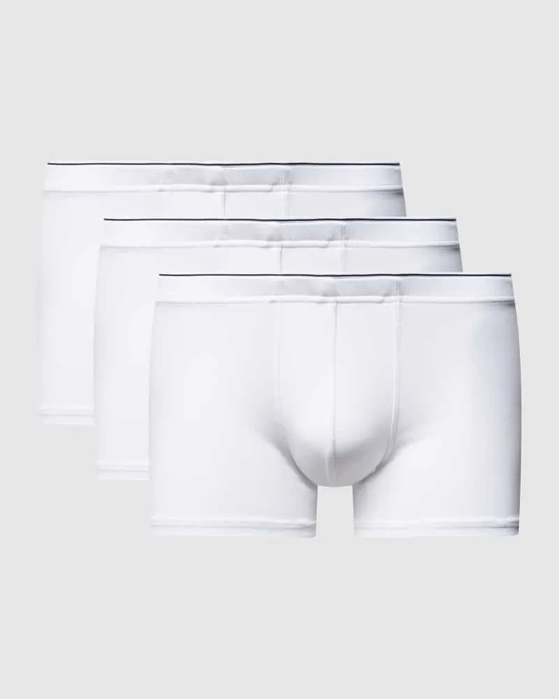 McNeal Trunks mit elastischem Bund im 3er-Pack Weiss