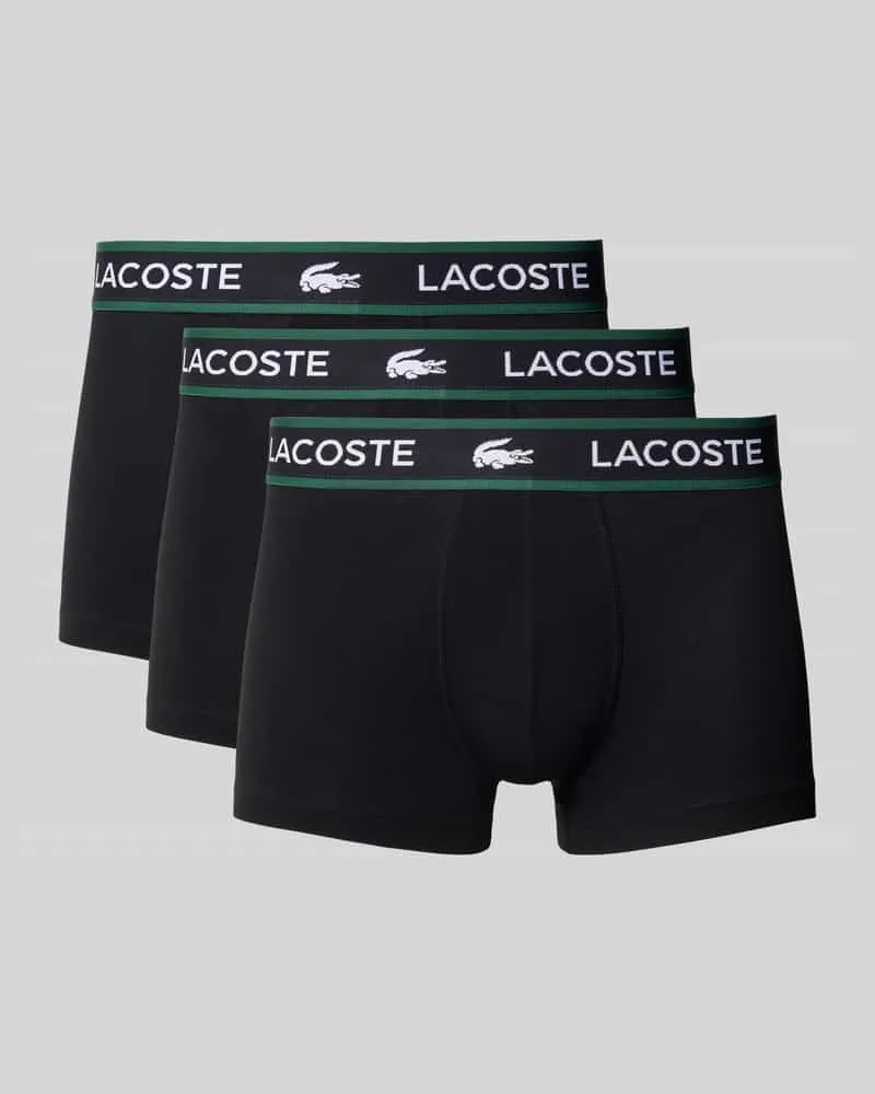 Lacoste Trunk aus Baumwoll-Mix im 3er-Pack Black