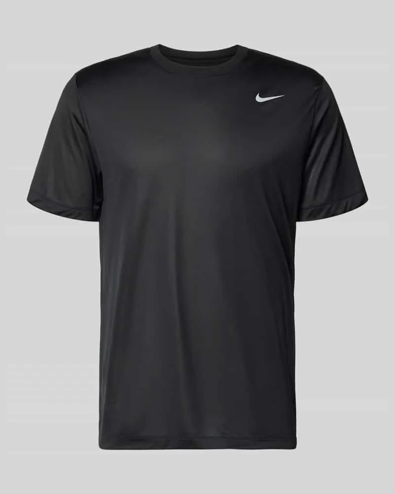 Nike T-Shirt mit Logo-Print und Rundhalsausschnitt Black