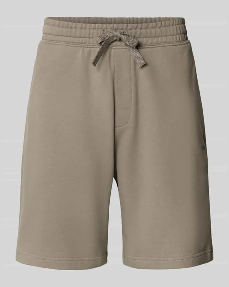 HUGO BOSS Regular Fit Sweatshorts aus reiner Baumwolle Modell 'DAYONO Hellbraun
