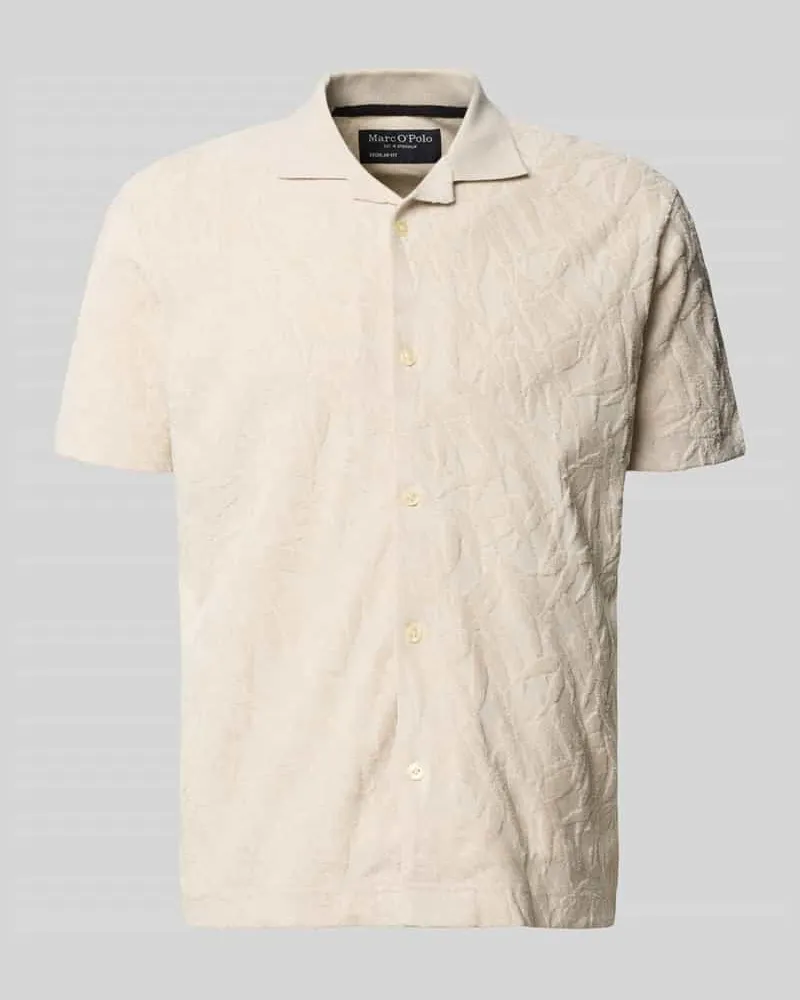 Marc O'Polo Regular Fit Freizeithemd aus reiner Baumwolle Ecru