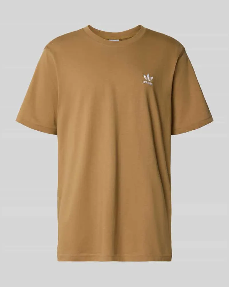 adidas T-Shirt mit Label-Stitching und Rundhalsausschnitt 