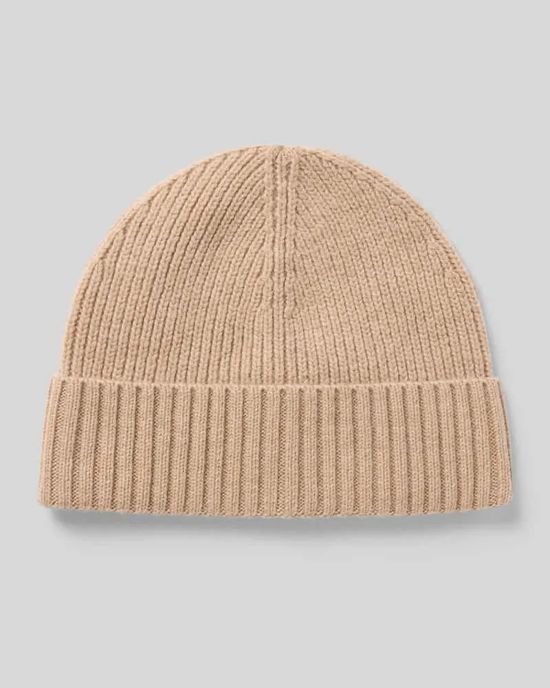 McNeal Beanie aus Woll-Kaschmir-Mix Sand