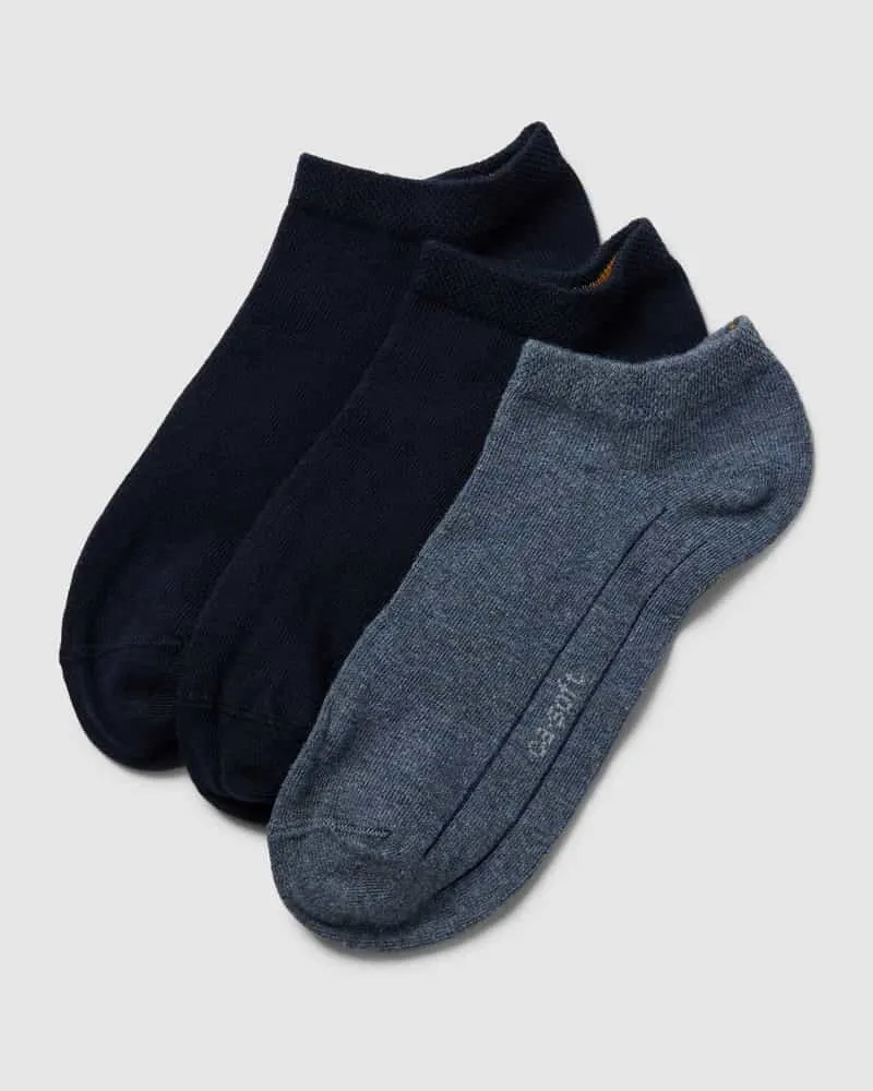 Camano Socken mit elastischem Bündchen im 3er-Pack Marine