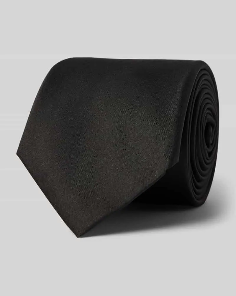 Olymp Krawatte aus Seide mit Logo-Innenfutter Black