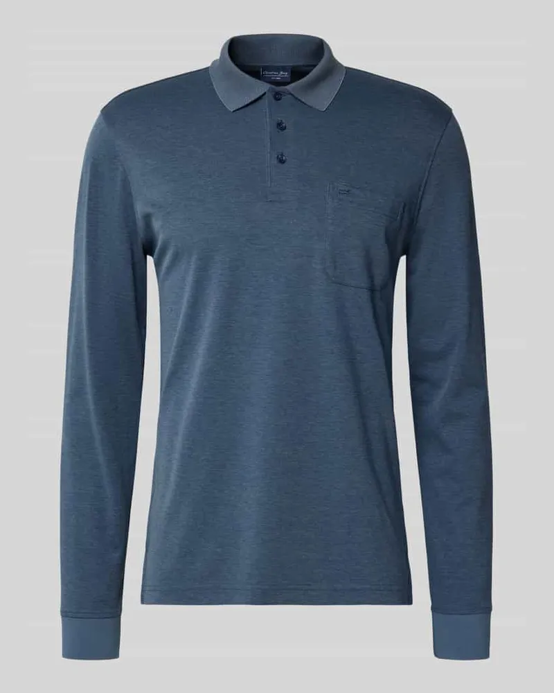 Christian Berg Regular Fit Poloshirt im langärmeligen Design 