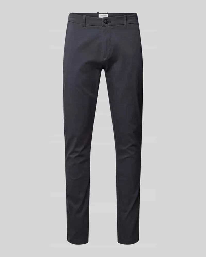 Lindbergh Slim Fit Chino mit Gesäßtaschen Marine