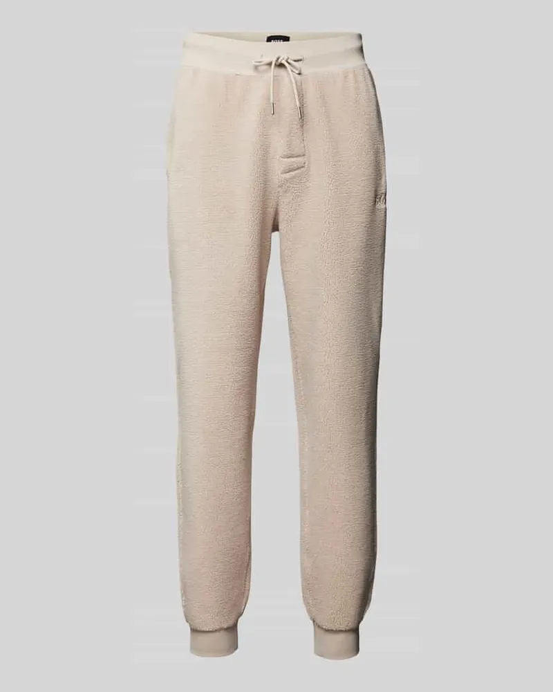 HUGO BOSS Regular Fit Sweatpants mit Strukturmuster Modell 'Contemp 