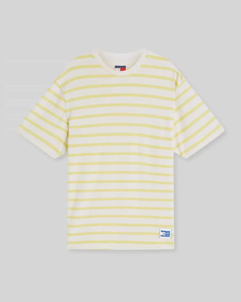 Tommy Hilfiger Relaxed Fit T-Shirt aus reiner Baumwolle Gelb