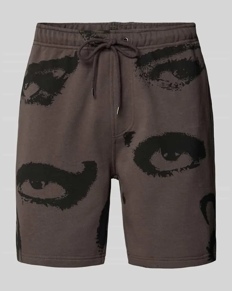 The Hundreds Sweatshorts mit Motiv-Print Anthrazit