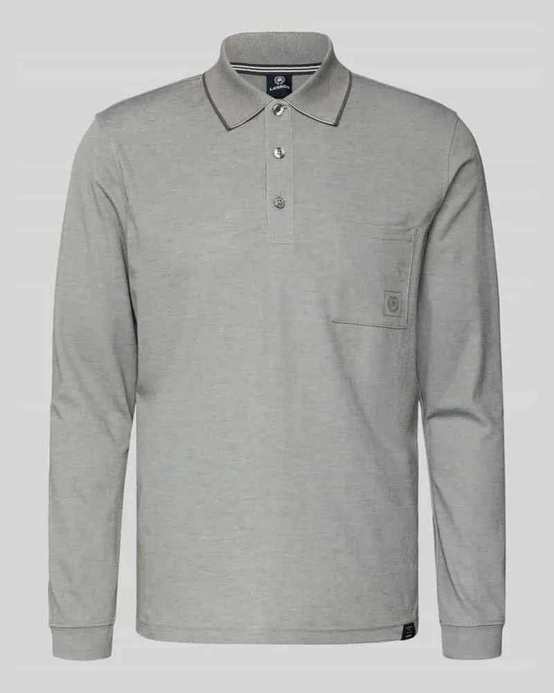Lerros Poloshirt mit Brusttasche Dunkelgrau