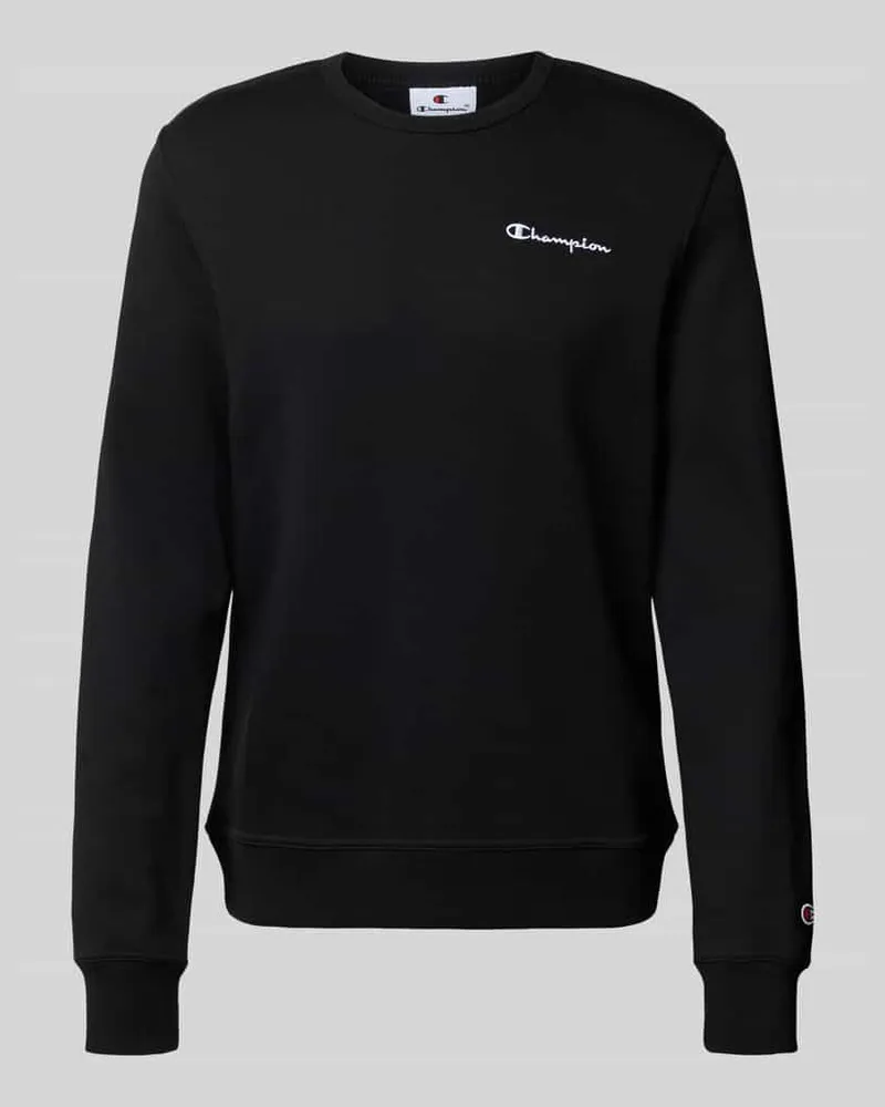 Champion Sweatshirt mit Label-Stitching 
