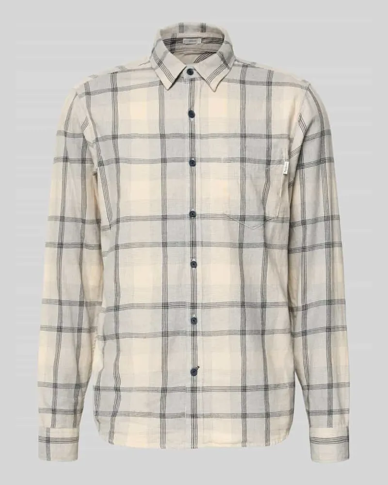 Pepe Jeans Regular Fit Freizeithemd aus reiner Baumwolle Modell 'CLUE Hellgrau