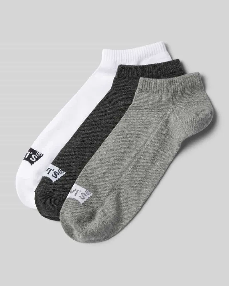 Levi's Socken mit Label-Detail Modell 'LOW CUT BATWING LOGO' im 3er-Pack 