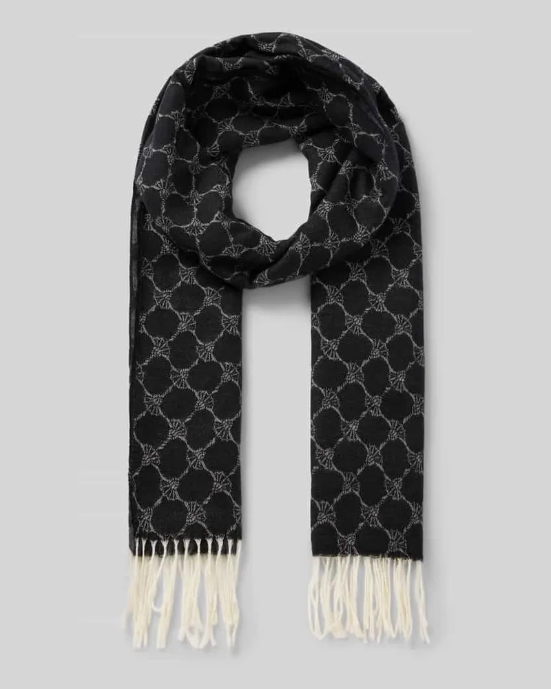 JOOP! Cornflower Schal aus Baumwoll-Mix Black