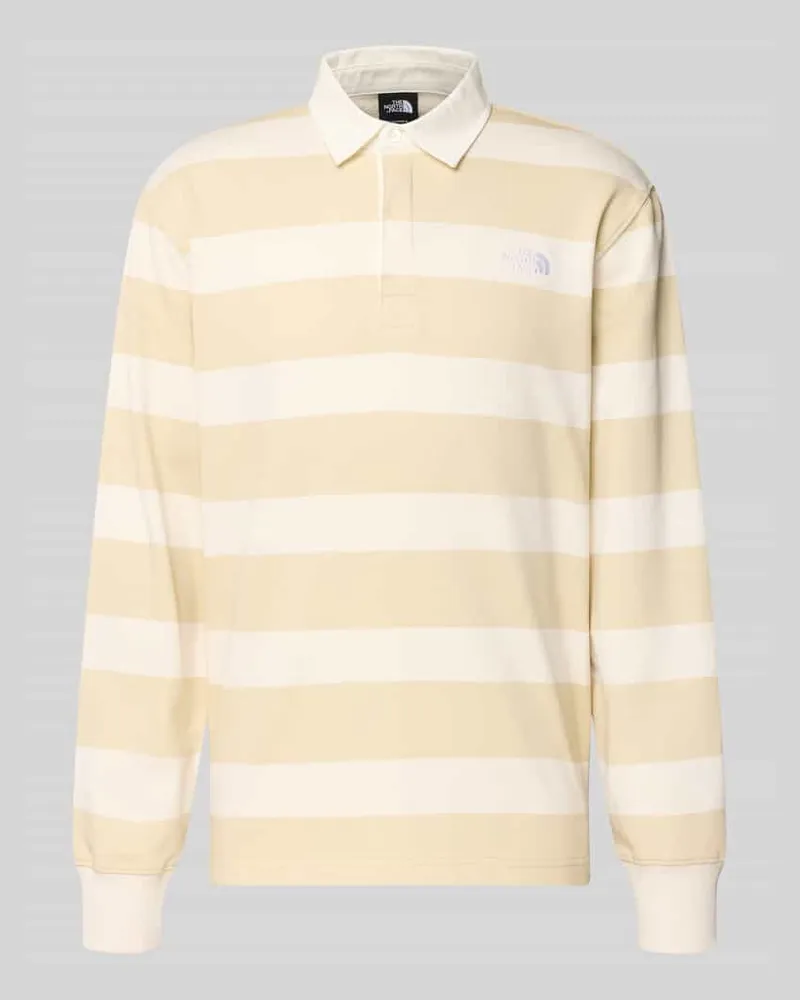 The North Face Sweatshirt mit Polokragen und Label-Stitching Offwhite