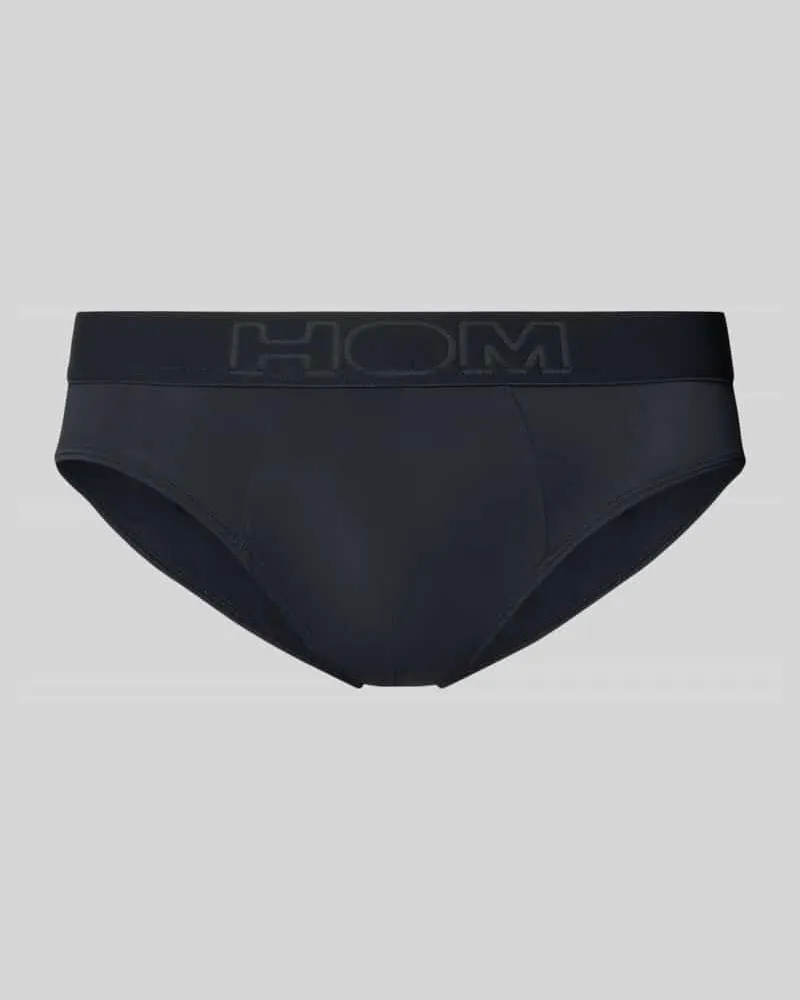HOM Slip mit Label-Bund Black